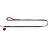 HUNTER Leash Solid Education, 16/100 Soft genuine cow leather, dark brown