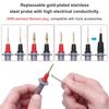 28 Pcs Multimeter Test Leads Kit with Replaceable Gold-Plated red 