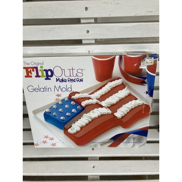 Gelatin Mold Make Food Fun Flag Flip Outs ~ NIB ~ FREE SHIPPING!