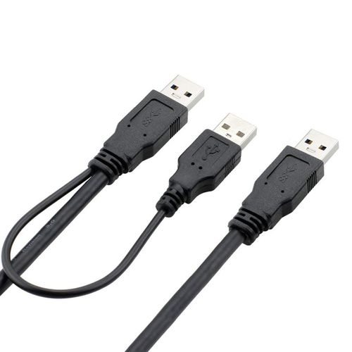 chenyang USB 3.0 Cable,USB 3.0 Type A Male to Male Extension Data Cable with Power Cable for External Hard Disk
