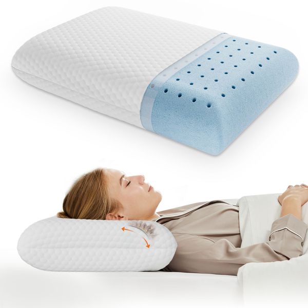 Neck Pillow Soft Memory Foam Comfortable Cooling Cervical Pillows Side Sleeper