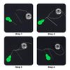 KOOKYE Conductive Thread 2 Bobbin 65ft/20m 60-80Ω/m 2Ω/ft Smooth Easy Sewing Thread for Aldino Lilypad with Needle Thread