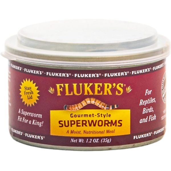 Gourmet Canned Food for Reptiles, Fish, Birds and Small Animals, Super Worms, 1.