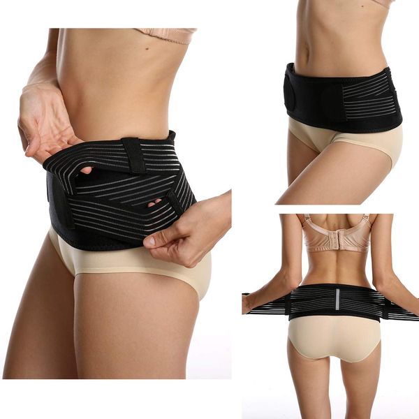 SUNFATT Back Support Belt,Back Brace for Lower Back Pain Women,45" Si Belt Suit for 28-43" Hip,Relieve Lower Back,Sacroiliac,Pelvis and Sciatica Pain Relief Caused by Si Joint Dysfunction.