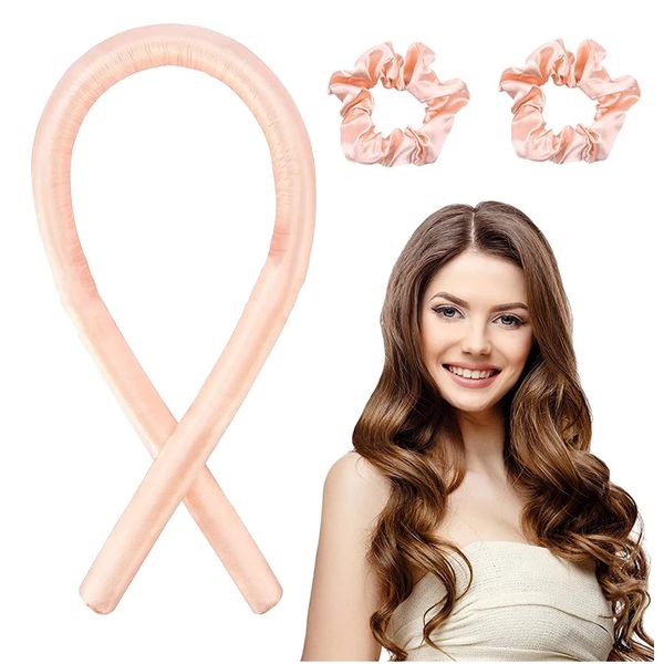 Lockenwickler über Nacht, Lockenwickler Über Nacht Mit Haargummi, Seidenhaar hair Curler，Locken Ohne Hitze, Heatless curls Band, Diy Haare Heatless Curls Für Langes Mittleres Haar, Haarnudel