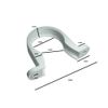 20 x Pipe Clips White Saddle Waste Pipe Brackets 40MM 1 1/2 inch Plastic