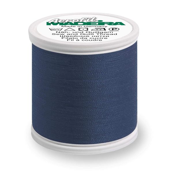 MADEIRA Aerofil Thickness 120 100 m, Polyester, Blue, (100M) EU