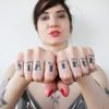 Knuckles Traditional Tattoo - Fingers Temporary Tattoo