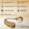 Digital Hearing Amplifiers - (2 Sets) 4 - Rechargeable Behind The Ear Noise Cancelling Hearing Amplifiers with Premium Digital Technology, No Programming Required