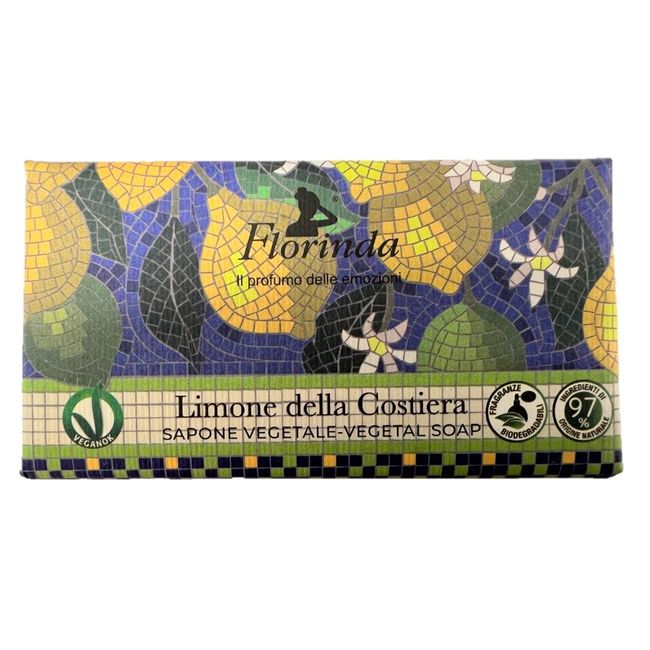 Florinda Fragrance Soap, 3.4 oz (95 g), Mosaic, Lemon