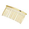 VOCOSTE Non Slip Hair Side Comb Accessories Metal Gold Tone Hair Side Comb Retaining Hair Clips 7.6cm 4 Pcs