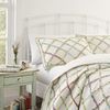 Laura Ashley Home Ruffle Garden Collection Quilt-100% Cotton, Ultra Soft, All Season Bedding, Reversible Stylish Coverlet, King, Cream (197785)