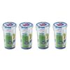 LOCK & LOCK 430 ml Round Storage Container - Clear/Blue, Clear, Pack of 4