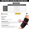 CSX Elbow Sleeve, Support Brace, Anotomic Fit, Sport Performance, Small