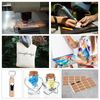 Dunzoom 257 Pcs Laser Material Kit Laser Engraving Materials Including Acryli...