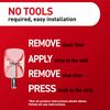 Command Small Wire Toggle Hooks, Damage Free Hanging Wall Hooks with Adhesive Strips, No Tools Wall Hooks for Christmas Decorations, 40 Clear Hooks and 48 Command Strips