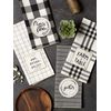 DII Kitchen Collection, Cotton, Black, Dishtowel Set, 18x28