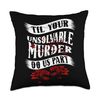 Couple Gift Til Your Unsolvable Murder Do Us Part True Crime Throw Pillow