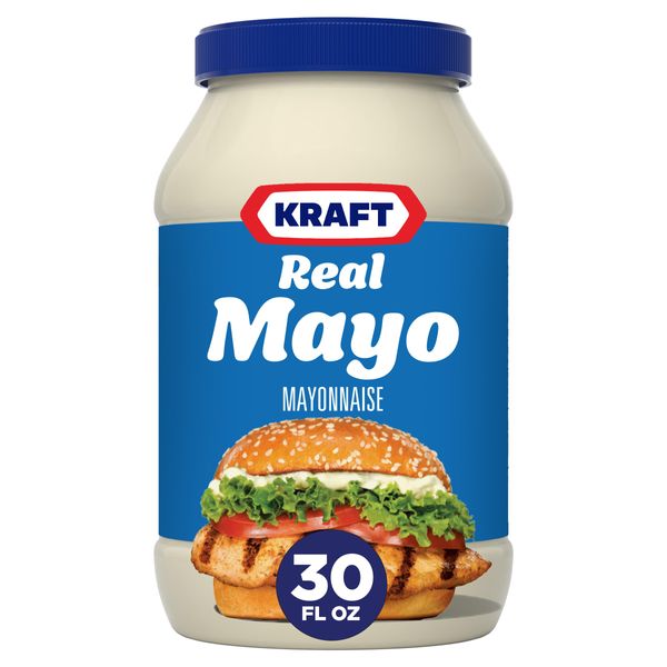 Kraft Real Mayo Creamy & Smooth Mayonnaise - Classic Spreadable Condiment for Sandwiches, Salads and Dips, Made with Cage-Free Eggs, For a Keto and Low Carb Lifestyle, 30 fl oz Jar