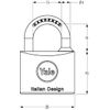 Yale Brass Lock Standard Bow 25 mm