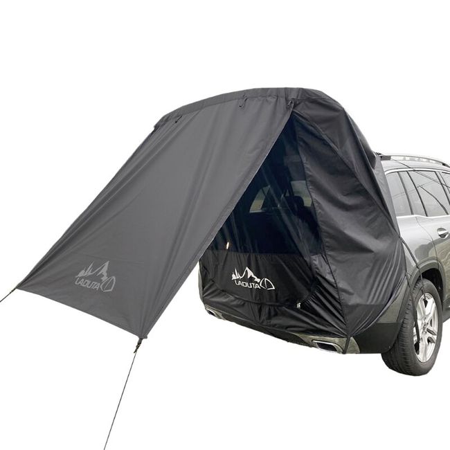Laduta Portable car rear tent Portable Waterproof Car Rear Tent Outside  Camping Shelter Outdoor Car Tent Trailer Tent Roof Top for Beach