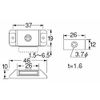 Adjustable Slide Magnetic Catch Brown ***