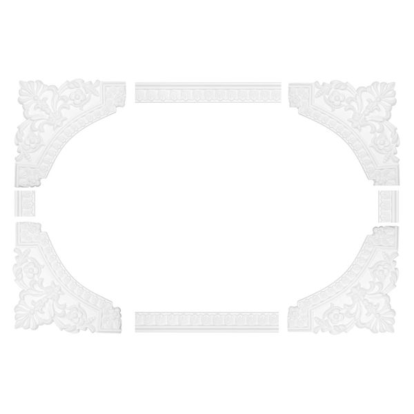 1 Segment | Segment Arch to Strip AC256 | Stucco | PU | Shockproof | Perfect | AC256-11