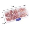 140PCS Copper Wire Ring Terminal Lug SC Battery Welding Bare Connectors Set Kits