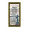 Crossroads Home Décor Footprints in the Sand Inspirational Wall Art - Christian Gift for Men & Women - Baptism Wedding Sympathy Religious Occasion - 7703R