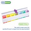 14 Day Rainbow Pill Dispenser Weekly Organizer Easy Fill Touchless Delivery