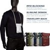 Rfid-Blocking Neck Stash Anti-Theft Hidden Wallet, Taupe, One Size