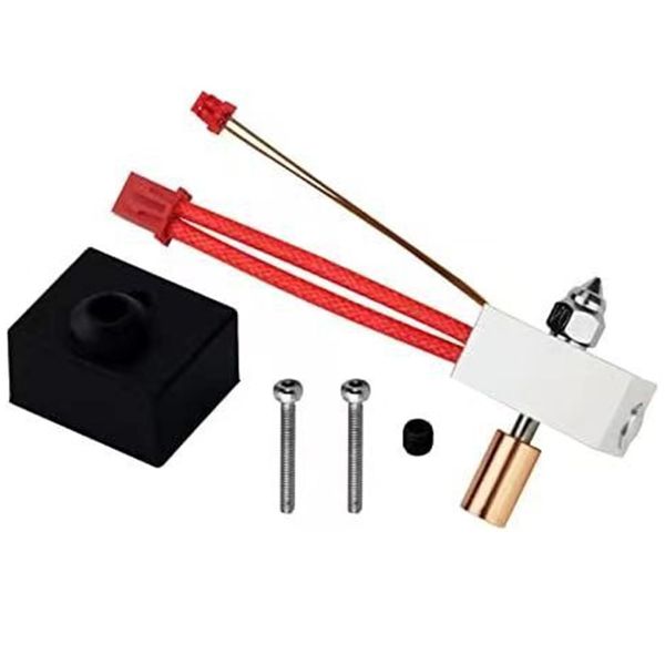 Ender3 S1 3D Printer Heat Block Kit for Heating Block Kit Max Temperature 300°C Bimetal Throat Tube Heater Block Nozzle Thermistor Wire with Silicone Sleeve DIY Modification Parts 3D Printer