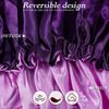 10 Pcs Satin Silk Bonnet for Sleeping Hair Bonnets for Women Curly Natural Hair Double Layer Reversible Adjustable Large Sleeping Caps for Hair Protection, 10 Colors