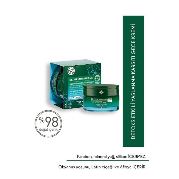 Gece Kremi - Yaşlanma Karşıtı Bitkisel Antioksidan Bakım / Elixir Botanique-50 ml-55704