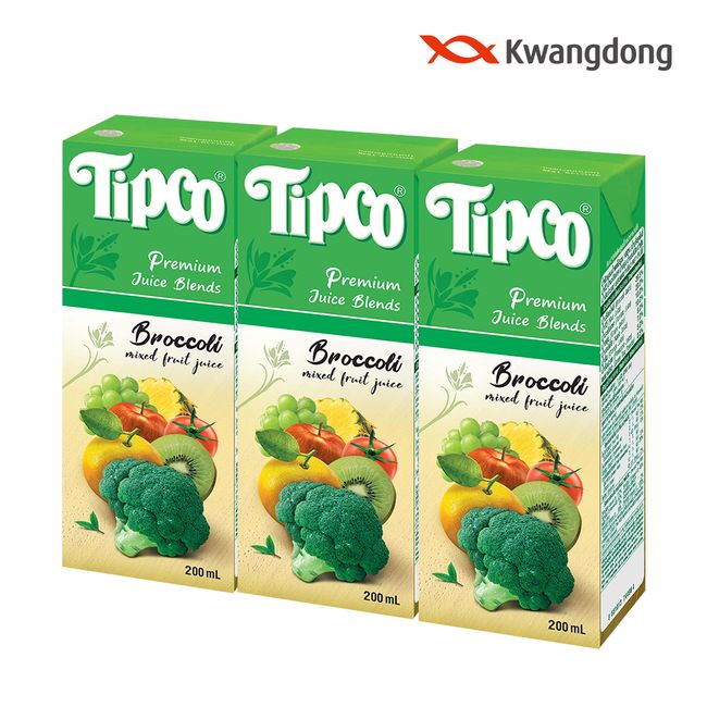 (Directly managed in Guangdong) Tipco Broccoli Mixed Juice 200ml 48 packs