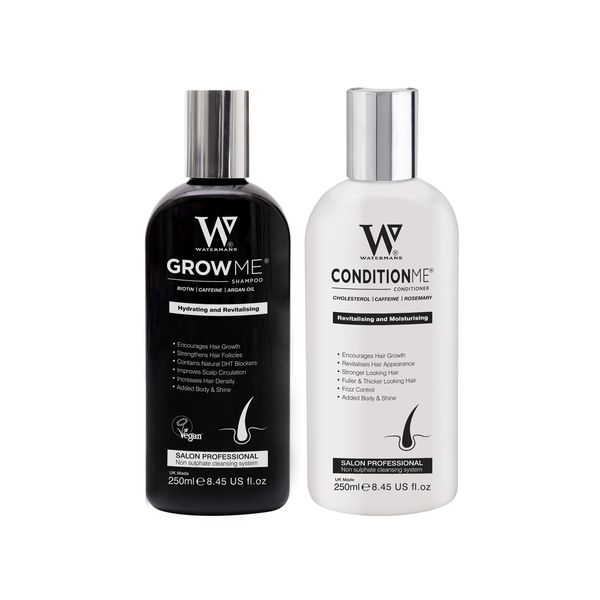 Hair Growth Shampoo & Conditioner set by Watermans - Boost your Growth, Suffering with Hair Problems Try this Award winning combo. Great for female and male hair loss problem.
