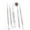 Professional Dental Hygiene Kit, Calculus Plaque Remover Set, Stainless Steel Tools, Tarter Scraper, Tooth Pick, Dental Scaler and Mouth Mirror Instruments. Hygienist Kit, Home Use Tools for Adults