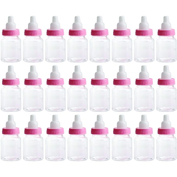 Charmed Baby Bottle Shower Favor,3-Inches, Pink (2 Dozen)