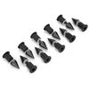 Wind Screen Bolts, Windshield Wind Screen Spike M5 Screws Nuts Motorcycle Modification Accessories(Black)