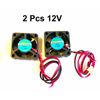 2 Pcs 12V 30mm Cooling Computer Case Fan 3010 30x30x10mm DC PC 3D Printer 2-Pin
