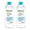 Garnier SkinActive Micellar Water For Waterproof Makeup, Facial Cleanser & Makeup Remover, 13.5 Fl Oz (400mL), 2 Count (Packaging May Vary)