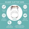 Kilner Square Swing Top Glass Jar | 17oz
