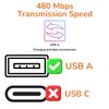 pluX USB Charger Data Adapter Cable Cord For iPod Shuffle 3G 2nd 3rd 4th 5th 6th Gen
