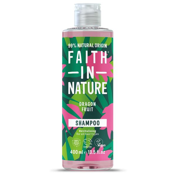 FAITH IN NATURE %99 Doğal Besleyici Şampuan Tüm Saç Tipleri İçin (Ejder Meyvesi, 400 ml)