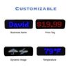VBLab Wireless Bluetooth LED Name Badge Upgraded Rechargeable Name Tag (Blue)