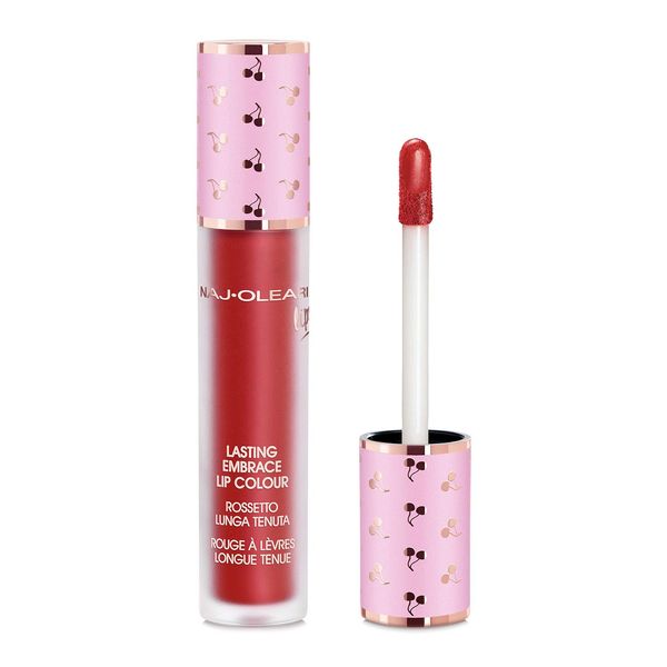 NAJ-OLEARI Permanent Hug Lip Colour Lipstick Makeup Face 12 Red Metallic
