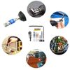 Flexible Drill Bit Extension Set, Includes 105° Right Angle Drill, Bendable Drill Extension, 3pcs 1/4 3/8 1/2" Universal Socket Adapter Set, 3pcs Drill Bit Holder, Screwdriver Bit Kit