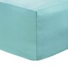 Deep Fitted Bed Sheets Easy-Care Non-Iron Percale 10'' / 25CM Fitted Sheet, 4Ft Small Double - Duck Egg