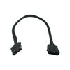 Phobya - Molex Power Supply Extension - 1F(4p)/1M(4p) - 30cm - Black