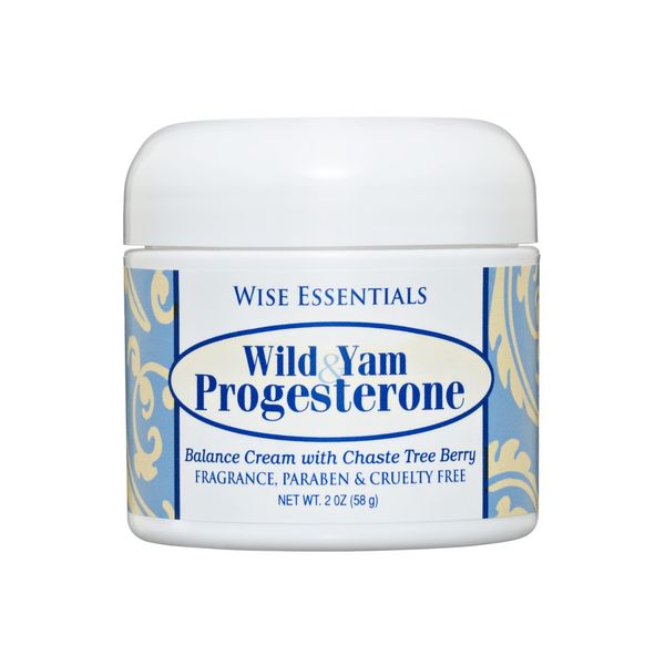 Progesterone Cream - Bioidentical Balance Formula for Peri Menopausal Women sourced from Wild Yam Plus phytoestrogens Wild Yam Root Chaste Tree Berry Organic Coconut Paraben Free Menopause Skin Cream